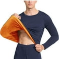 thumbnail image 2 of Abomasnow Thermal Underwear for Men Long Sleeve Crewneck Thermal Pullover Tops Winter Fleece Lined Warm Base Layer Blouses, 2 of 4