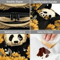 thumbnail image 4 of Panda Insulated Double Layered Lunch Bag with Two Compartments, Large Capacity, and Handheld Design - 7.1x11.4x16.1 Inches, 4 of 6
