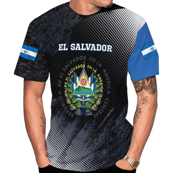 Personalized El Salvador Shirt Custom Camiseta de El Salvador Flag Shirt Men, Women Salvadorans Pride El Salvadore��a Gift (S)