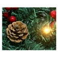 thumbnail image 3 of Up to 65 off!Yyuenw 9 FT LED Christmas Garland with Pinecones Red Berries Bows Christmas Balls Candies, Multi-Function Christmas Garland with 50 Warm White LED Lights, 3 of 5