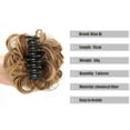 thumbnail image 4 of Janrevotw Grab Clip Hair Ring Claw Clip Messy Bun Wig Piece Wavy Curly Messy Bun Extension Claw Clip For Women Girls, 4 of 8