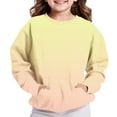 thumbnail image 5 of Erwazi Kids Athletic Sweatshirts with Pockets Boys Girls Casual Long Sleeve No Hoodies Sweatshirt Soft Warm Fall Winter Trendy Pullover Tops, 5 of 6