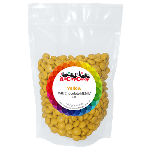 Milk Chocolate Candies (YELLOW) -  1 lb. Bulk Bag (Perfect for Baking, Cake decoration, Candy buffet and more...)