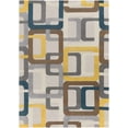 thumbnail image 2 of Hauteloom Harlech Wool Living Room, Bedroom Area Rug - Contemporary - Navy, Gray, Mustard - 10' x 14', 2 of 12