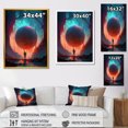 thumbnail image 4 of Designart "Living In The Galaxy V" City Futuristis Wall Art For Kitchen, 4 of 5