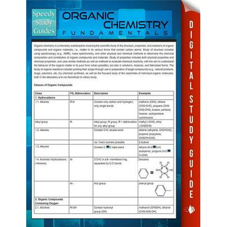 Organic Chemistry Fundamentals (Speedy Study Guides) -