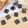 thumbnail image 4 of 20Pcs Black Rubber Furniture Pads with Screws 1.18"/30mm Square Shape Heavy Duty Non Slip No Skid Feet Pad Grippers for Table Desk Garden Chairs Sofa Cups Floor Protectors DIY, 4 of 9
