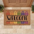 thumbnail image 7 of JeashCHAT Welcome Mat Colored Pencils Doormat for Classroom and Teachers' Office Entrance, Teacher Gifts, School Door Mat, Home Decor, 24 x 16 Inch, 7 of 7