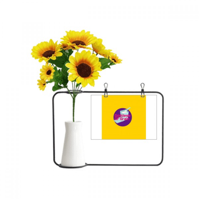 Midsummer Goddess Blessing Harvest Artificial Sunflower Vases Bottle Blessing Card