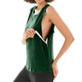 thumbnail image 7 of Domuza Post Shoulder Surgery Shirts for Women After Rotator Cuff Post Shoulder Surgery Sleeveless Blouses Tear Away Chemo T Shirts Clothing Dark Green XL, 7 of 7