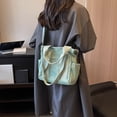 thumbnail image 4 of Bolso de hombro Retro para mujer bolso informal ajustable con correa bolso de trabajo escolar, 4 of 9