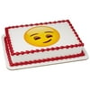 Emoji Smirking Edible Icing Image for 6 inch Round Cake