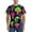 Bright Mushrooms, variant on Cute Black Dog Print Men's Dry Fit Mesh Athletic Shirts Moisture Wicking Tennis T-Shirt Tops