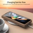 thumbnail image 7 of Compatible with Samsung Galaxy Z Fold 3 5G Case with Hinge Protection & Glass Screen Protector, Full Body Shockproof Wireless Charging Cover Phone Case for Samsung Galaxy Z Fold 3, Coffee, 7 of 7