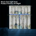 thumbnail image 6 of Pumpkin Kitchen Curtains Fall Window Curtains Valance and Tier Set 36 Inch, Autumn Leaves Watercolor Rod Pocket Short Tier Curtain for Room, Thanksgiving Small Cafe Kitchen Decor, 6 of 6