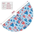 thumbnail image 3 of Yiaed Sailboats On A Waves Print Christmas Tree Skirt , Tree SkirtsTree Mat for Christmas Winter Holiday Indoor Decorations-36", 3 of 7