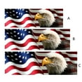 thumbnail image 3 of GENEMA American Flag Eagle Rear Window Graphic Perf Decal Print Sticker Truck SUV (Blowing in Wind) Be a Patriot, 3 of 10