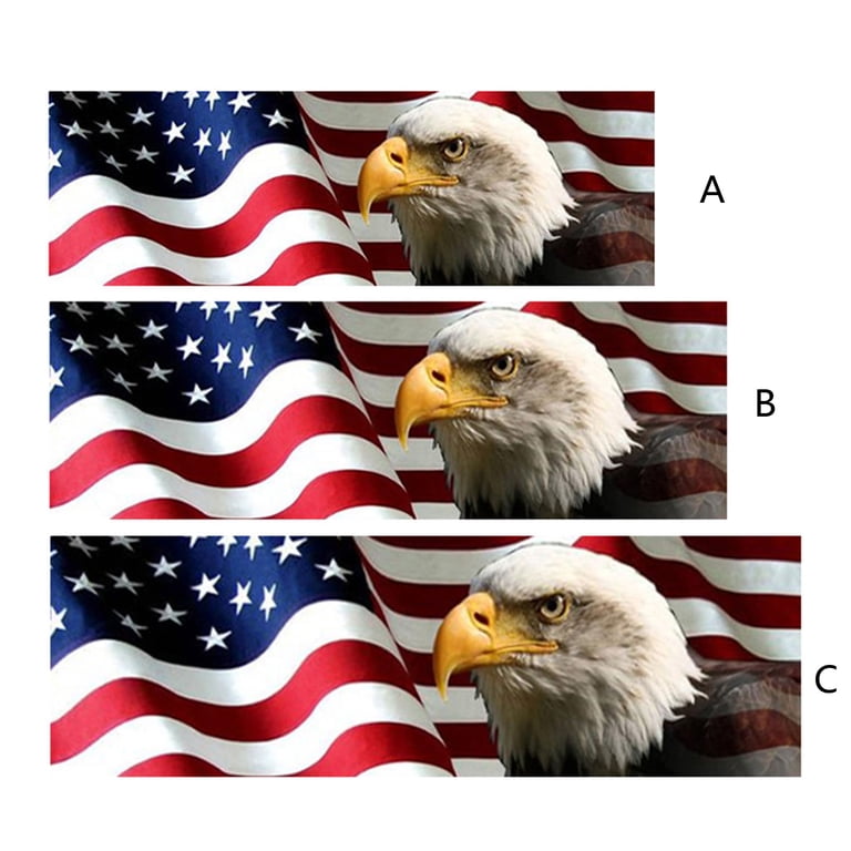 American flag metal Window Graphic Perforated rear window film truck Suv glass