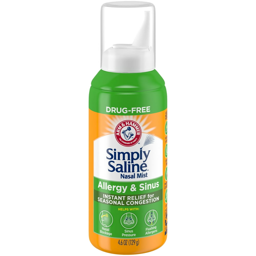 ARM & HAMMER Simply Saline Allergy & Sinus Nasal Mist 4.6oz Instant