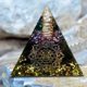 thumbnail image 1 of Amethyst Heal Crystal Sphere Pyramid con Obsidian Chip Stones Pyramid para protección, generador de energía, meditación, decoración 5x5cm Soledad Pirámide de cristal, 1 of 8