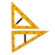 thumbnail image 3 of 2 reglas triangulares para geometría matemática, regla de ángulo recto, herramienta de medición con mango extraíble para pizarra negra, dibujo, 3 of 8