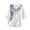 White, variant on Womens Embroidered Blouse Summer Cotton Linen Gauze Lightweight Flowy Tops Cusual Loose Fit V Neck 3/4 Sleeve Shirts Purple XL