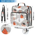 thumbnail image 2 of FORMRS Zipper Binder with Shoulder Strap 2-inch Ring 500 Sheet Capacity File Bag, Snow Cartoon Houses, 2 of 5