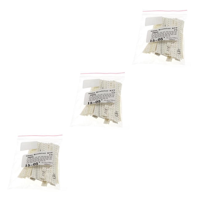 yingyy 660PCS/Bag Resistor Kit Assorted Plastic Heat-resistant Circuit Resistance Film Pack 33 Types Ohm Electrical Replacement 0805 Chip 0805 Chip 3PCS