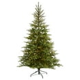 thumbnail image 4 of Nearly Natural Clear Prelit 450 LED Spruce Artificial Christmas Tree, with 931 Bendable Branches 7', 4 of 9