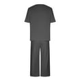 thumbnail image 6 of Baqcunre Women's Solid Color Homewear Set,Short Sleeve Crew Neck and Short Set,Size S-XXL,Pajamas for Women,Two Piece Sets for Women,Lounge Sets for Women,Womens Clothes,Color Grey, 6 of 6
