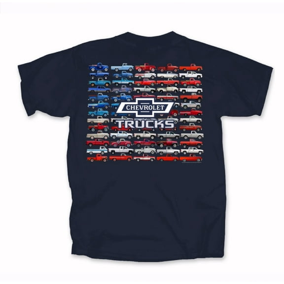 Chevy Chevrolet Trucks U.S. Flag Short Sleeve T-Shirt