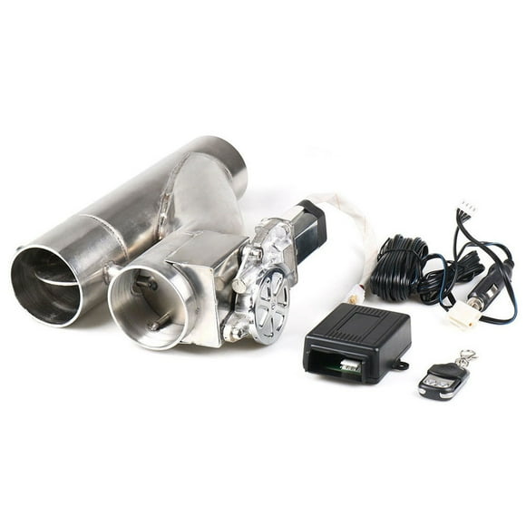 wolftale Dual Valve Exhaust Cutout - High Performance Premium Stainless Steel Easy To Control Exhaust Volume silver 2.5 inches(63mm)