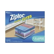 Angle View: 2 Cts Ziploc® XL 40 Quart Flexible Tote