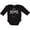 AB-Black, variant on Inktastic It's Home- State of Indiana Outline Boys or Girls Long Sleeve Baby Bodysuit