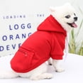 thumbnail image 3 of YUEHAO Pet Supplies Dog Hoodie With Pocket - Fall Winter Warm Sweater Puppy Clothes For Dogs Boy Girl Yorkies Chihuahua - Pet Cat Sweatshirt Blank Color Red, 3 of 9