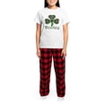 thumbnail image 4 of CafePress - Dooley Shamrock Women's Light Pajamas - Women's Short Sleeve Print T-Shirt and Pants Light Cotton Pajama Set, 4 of 7