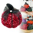thumbnail image 2 of ZLBDYG Sparkling Handmade Halloween Pumpkin Decor - Glitter Table Centerpiece for Indoor Thanksgiving and Autumn Family Gathering, Festive Holiday Tabletop Display, 2 of 9