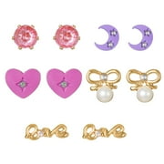 FAF, INC Holiday Stocking Stuffers for Girls Earring Set, 5 Pairs