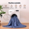 thumbnail image 6 of Waffle Weave Comforter for Hot Sleepers, Lightweight Cooling Blanket, King Size, Blue, 6 of 6