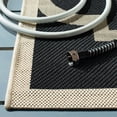 thumbnail image 4 of Safavieh Courtyard Becky Geometric Indoor/Outdoor Runner Rug, Black/Beige, 2'3" x 6'7", 4 of 10