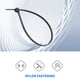 thumbnail image 4 of Bridas de nailon para cables eléctricos, 100 unidades, 150 x 1,8 mm, color negro, 4 of 8