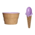 thumbnail image 1 of Naiovety Taza de helado para niños Postre para niños Mezcla de helado Tazón de PP con cuchara Vajilla Vajilla, Púrpura Type3 NO3 Naiovety HA001694-04, 1 of 6