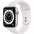 thumbnail image 1 of Restored Apple Watch Series 6 (GPS + Cellular, 40mm) Titanium Case and White Sport Band, Very Good (Refurbished), 1 of 1