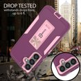 thumbnail image 2 of CoverON Kickstand Heavy Duty Cell Phone Case for Samsung Galaxy S24, Violet Purple, 2 of 8