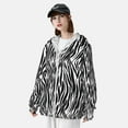 thumbnail image 3 of Lsque Zebra Pattern UPF 50+ Lightweight Sun Protection Men's Women's Long Sleeve Shirt, Hoodie Performance -Medium, 3 of 7