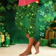thumbnail image 2 of Capri Leggings para Mujeres Yoga Capri Calcetines de San Patricio de la Impresión de la Moda Casual 3/4 Pantalones de Poliéster, 2 of 8