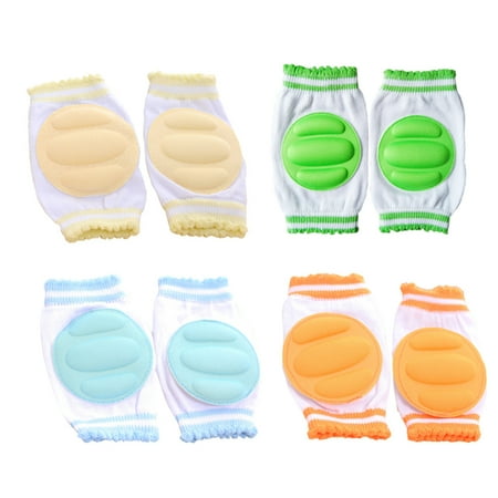 

Hemoton 1 Set 4 Pairs Breathable Netted Sponge Baby Toddler Kneepads (Random Color)