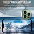 thumbnail image 3 of Southwit [2 Pack Lens Protector for iPhone 13 Pro(6.1") /13 Pro Max(6.7") Tempered Glass Treatment/Alloy Frame/HD Camera Lens Protector for iPhone 13 Pro /13 Pro Max (Green), 3 of 5