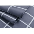 thumbnail image 5 of Textured Fabric Shower Curtains 72 Inches by 72 Inches, Dark Grey Checkered Printed Bathroom Curtains Machine Washable, 5 of 5