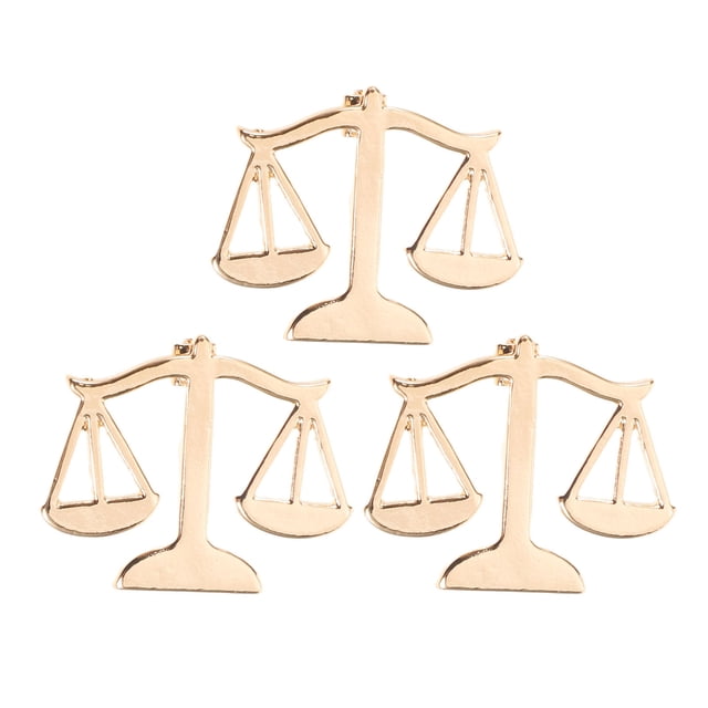 VERDANVERSE 3Ud Metálico Dorado Para Traje Y Símbolo Justicia Y Profesionalismo